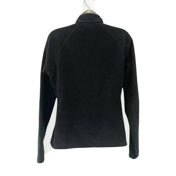 Vintage 90's Patagonia Capilene Black Fleece Womens Sz M 1/4 Zip Pullover - Picture 3 of 7